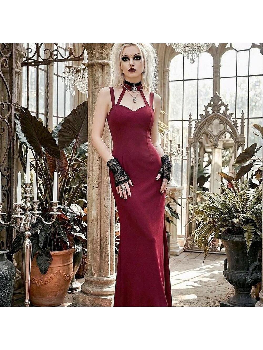 burgundy dress forever 21 Women's Color:Sandbar Full length In Stock black velvet and lace